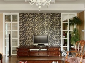 个性电视背景墙 家装客厅设计效果图