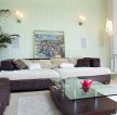 现代风格装修客厅沙发背景墙装饰效果图