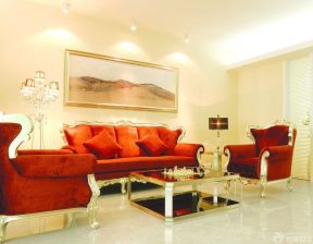 客廳背景 簡歐客廳裝修效果圖片