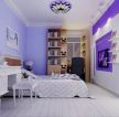 时尚紫色卧室隔断装修图