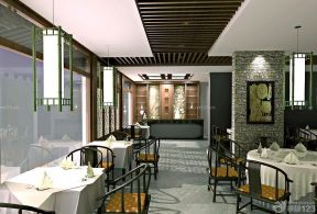 特色小餐馆室内吊顶装修效果图片2023