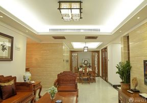 客廳餐廳吊頂 簡約中式風(fēng)格裝修效果圖片