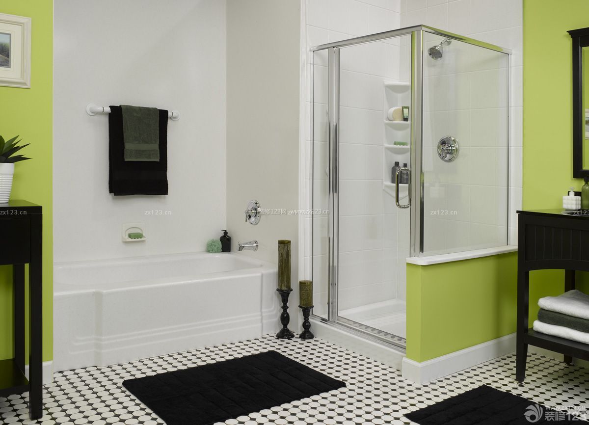 唯美小户型卫生间淋浴隔断设计样板