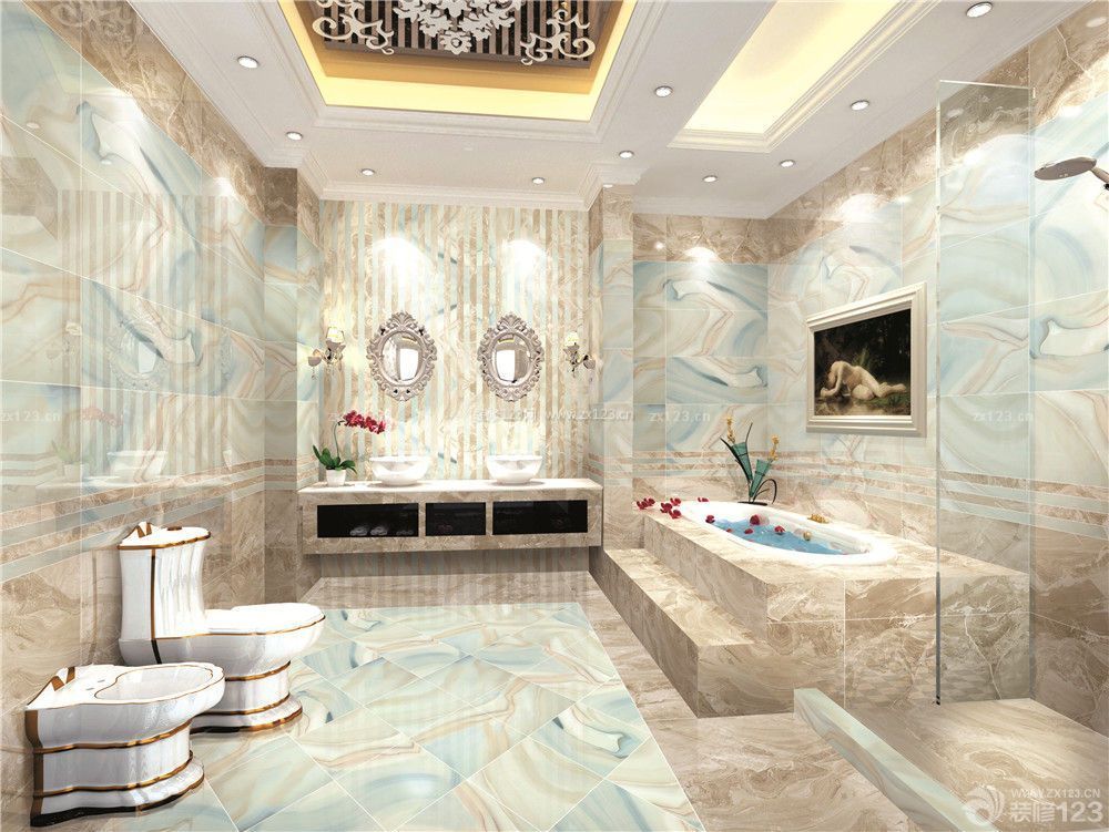 欧式家装浴室装修设计效果图