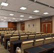 现代大型多功能会议室吸顶灯装修效果图片