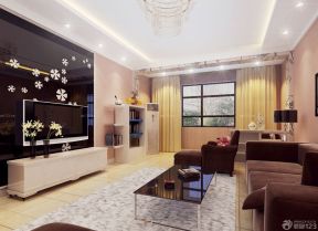 客廳電視背景 現(xiàn)代室內(nèi)裝修效果圖