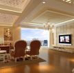 欧式家装客厅电视墙设计效果图片