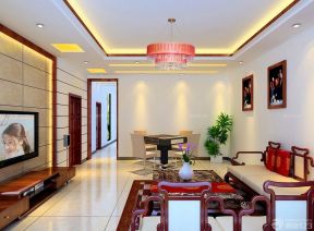客廳吊頂設(shè)計(jì) 簡(jiǎn)約中式裝修效果圖