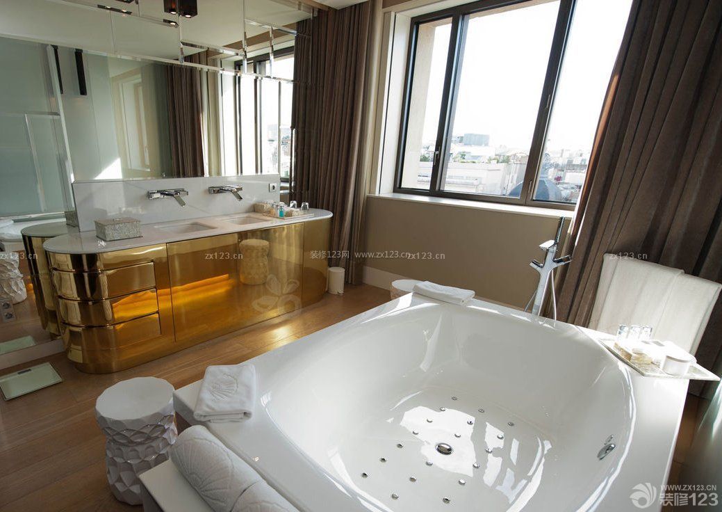 小型宾馆浴室装修效果图片