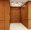 中式家装设计客厅玄关鞋柜装修效果图片