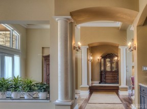 客厅柱子装修效果图 大型别墅设计