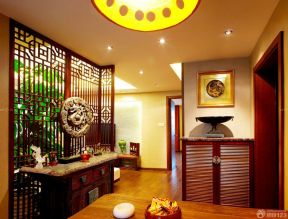 客廳玄關(guān)裝修效果圖 中式家裝設(shè)計裝修效果圖片