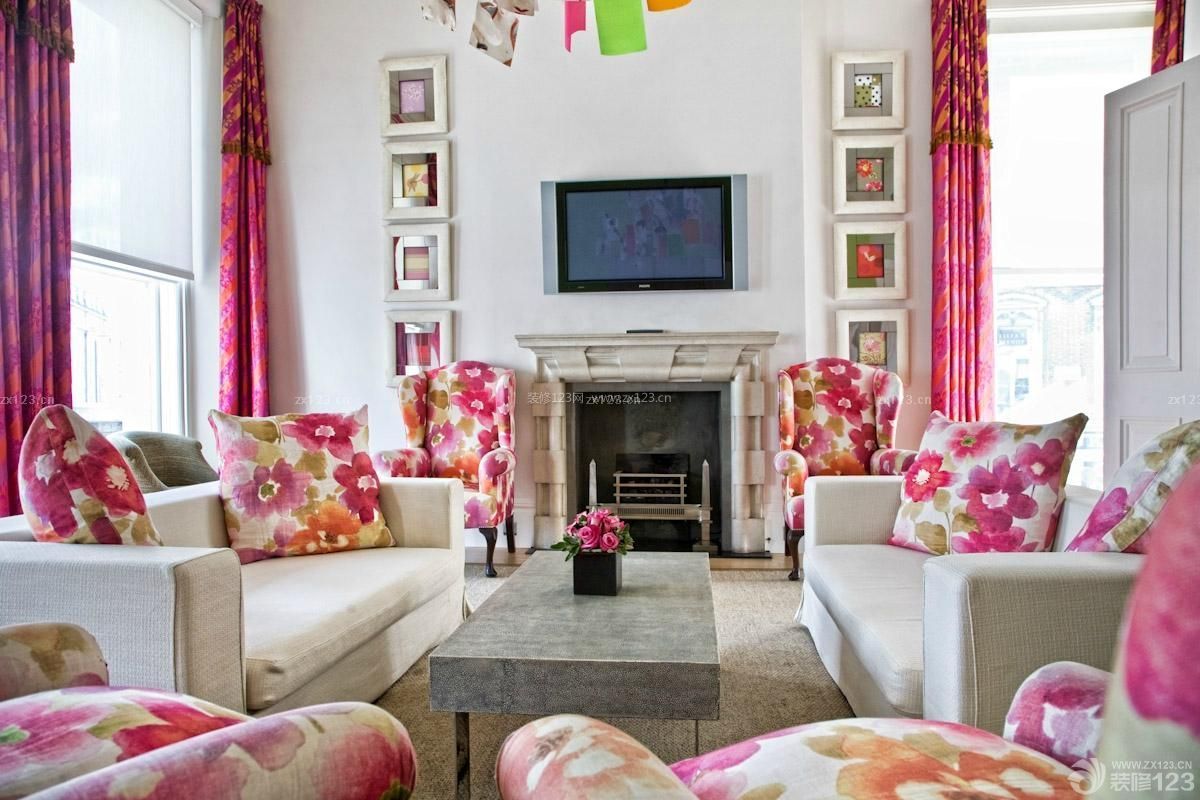 欧式风格家装客厅色彩搭配欣赏