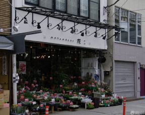 花店裝修效果圖 店面門頭裝修效果圖