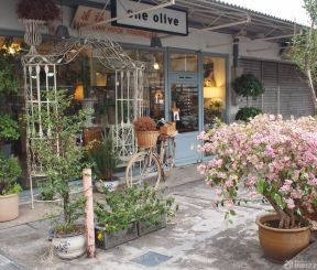 花店裝修效果圖 門(mén)頭設(shè)計(jì)裝修效果圖片