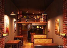 小型酒吧设计效果图 复式室内设计