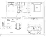 兩室房子戶型設計圖片欣賞