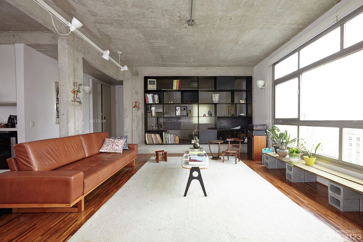 loft風格客廳盆景欣賞