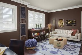 客厅沙发颜色搭配 现代简欧风格