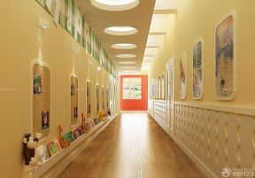 幼兒園裝修圖片 過(guò)道背景墻效果圖