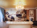 欧式家装客厅壁画设计效果图片