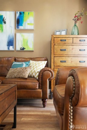美式家装风格组合沙发装修效果图片