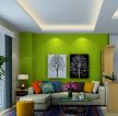 现代家装风格绿色墙面装修效果图片