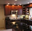 家装厨房棕色橱柜装修设计效果图片大全
