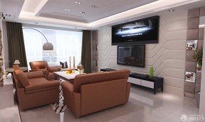家装客厅电视墙效果图 现代简约装修风格