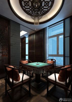 中式茶楼装修效果图 棋牌室装修