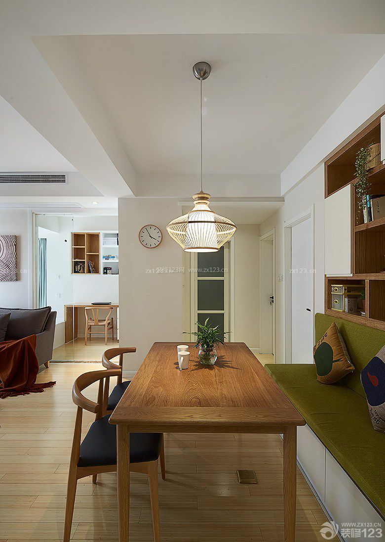 87平米三居室日式餐廳裝修效果圖