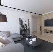 60平米小户型客厅木质电视背景墙设计图