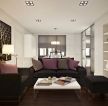60平米小户型客厅布艺沙发装修设计效果图片
