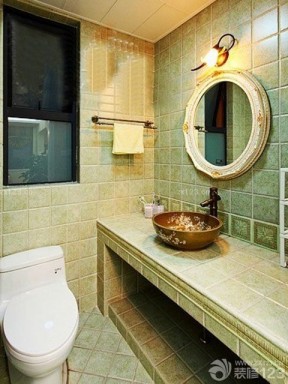 家装卫生间洗手池装修效果图片