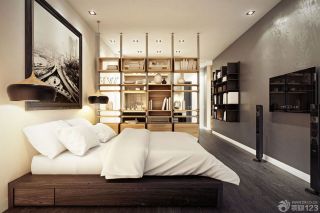 60平米小户型卧室博古架设计图