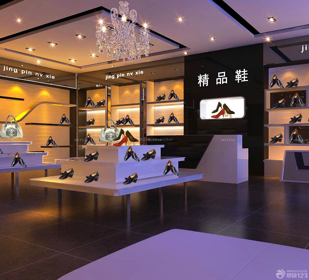 时尚鞋店最新室内装修设计效果图