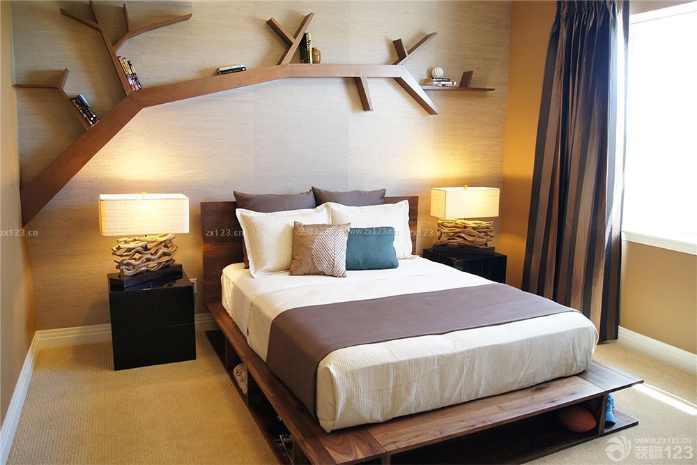 120平米复式卧室创意家居装修设计图片