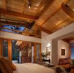 120平米木屋复式别墅卧室装修效果图