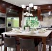 120平米欧式家装厨房餐厅一体装修效果图设计案例