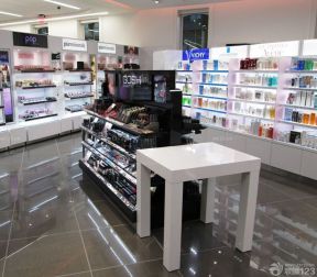 现代化妆品店室内地板砖装修效果图