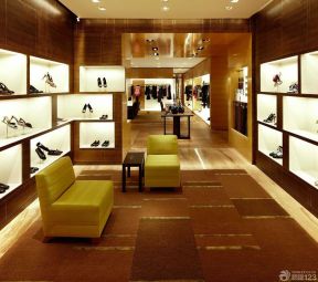 时尚鞋店装修效果图 展示柜装修效果图片