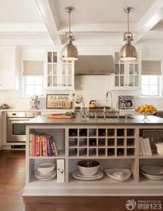 120平米复式家装现代厨房设计装修图