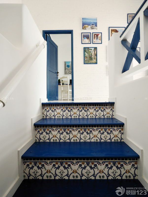地中海家装风格室内楼梯图片