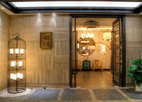 燈具店面裝修效果圖 室內(nèi)門圖片
