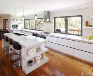 120平米现代复式厨房装修设计图