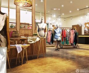 小型服裝店裝修效果圖 室內(nèi)隔斷裝修效果圖片