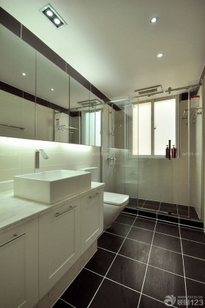 2023混搭风格设计室内浴室柜装修效果图片