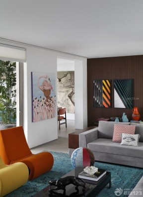 混搭家装客厅设计组合沙发装修效果图片