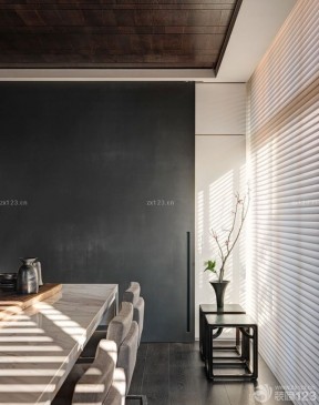 中式室內(nèi)設(shè)計 餐桌椅子裝修效果圖片