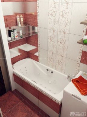 小面积卫生间浴缸装修效果图片